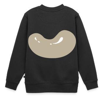 kidney beans bohnen veggie gemuese vegetables12 - Kinder Premium Organic Sweatshirt - Schwarz - Hinten - AI Model Kid Female (0cm)