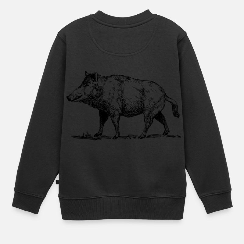 verrat - Sweat Premium enfant bio - noir