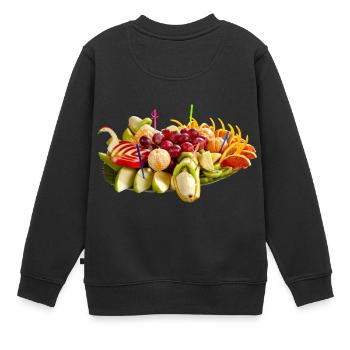 fruit délicieux - Sweat Premium enfant bio - noir - Dos - AI Model Kid Female (0cm)