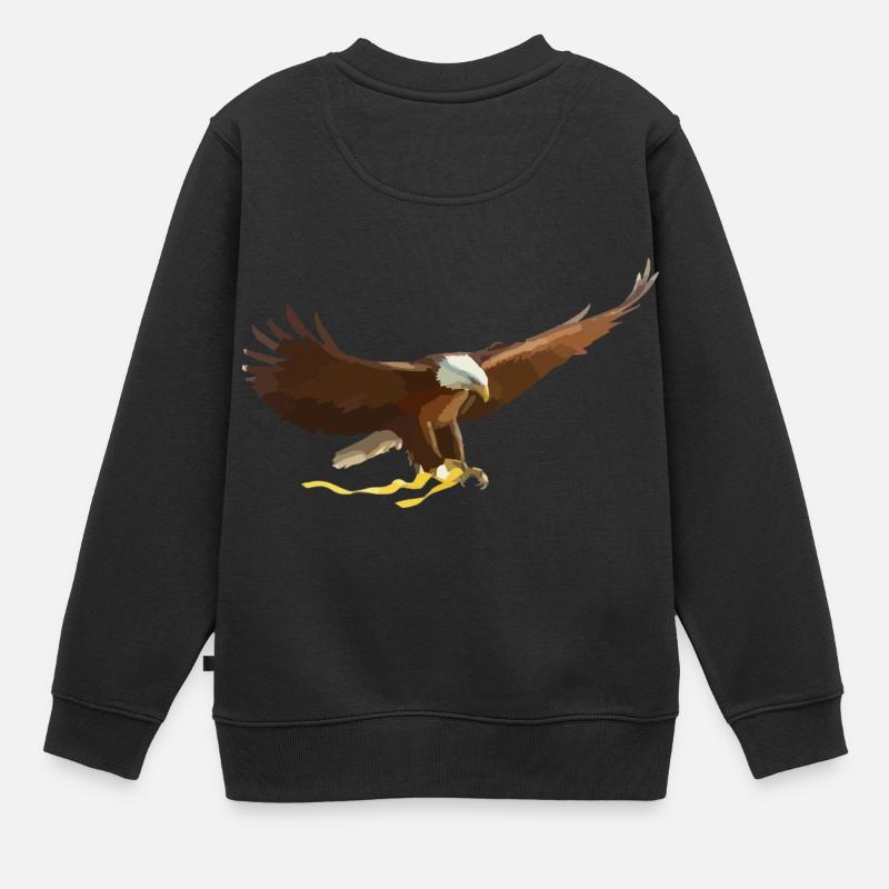 aigle - Sweat Premium enfant bio - noir