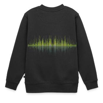 equalizer - Kids Premium Organic Sweatshirt - black - Back - AI Model Kid Female (0cm)
