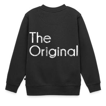 Le T-shirt original original de cadeau de chemise - Sweat Premium enfant bio - noir - Dos - AI Model Kid Female (0cm)