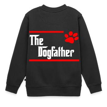 le chien de garde - Sweat Premium enfant bio - noir - Dos - AI Model Kid Female (0cm)