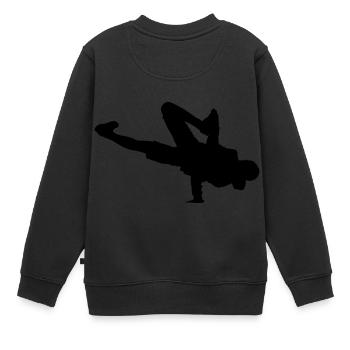 Breakdance Breaking B-Boying B-Girling Hip-Hop - Kinder Premium Organic Sweatshirt - Schwarz - Hinten - AI Model Kid Female (0cm)