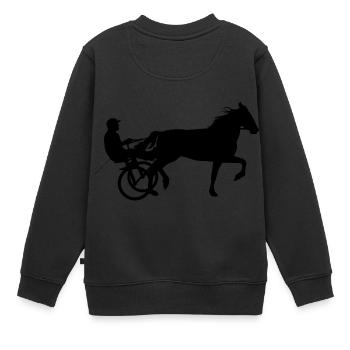Courses hippiques courses hippiques - Sweat Premium enfant bio - noir - Dos - AI Model Kid Female (0cm)