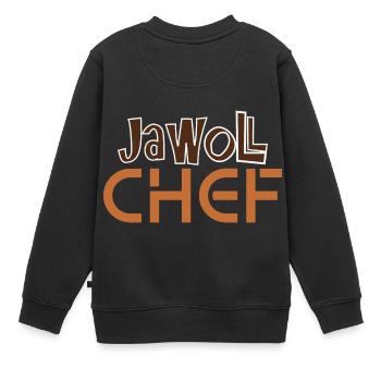 Jawoll Chef - Like a BOSS - Kinder Premium Organic Sweatshirt - Schwarz - Hinten - AI Model Kid Female (0cm)