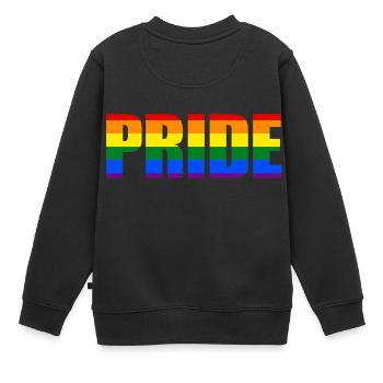 Gay Pride - Sweat Premium enfant bio - noir - Dos - AI Model Kid Female (0cm)