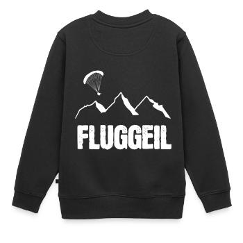 Flying - Kids Premium Organic Sweatshirt - black - Back - AI Model Kid Female (0cm)