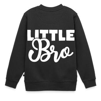 Petit Frère - Sweat Premium enfant bio - noir - Dos - AI Model Kid Female (0cm)