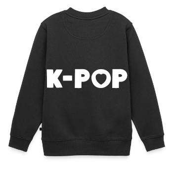 K-pop Fan de musique pop coréenne - Sweat Premium enfant bio - noir - Dos - AI Model Kid Female (0cm)