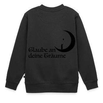 foi - Sweat Premium enfant bio - noir - Dos - AI Model Kid Female (0cm)