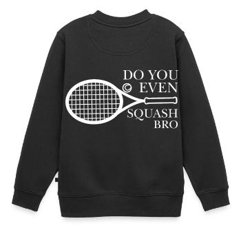 Squash - Kinder Premium Organic Sweatshirt - Schwarz - Hinten - AI Model Kid Female (0cm)