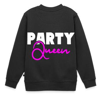 Party Queen Feiern Party Girls - Kinder Premium Organic Sweatshirt - Schwarz - Hinten - AI Model Kid Female (0cm)