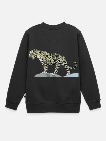 Jaguar - Kinder Premium Organic Sweatshirt - Schwarz