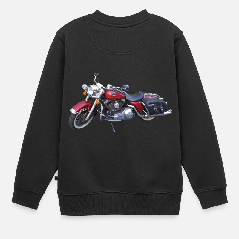 moto - Sweat Premium enfant bio - noir