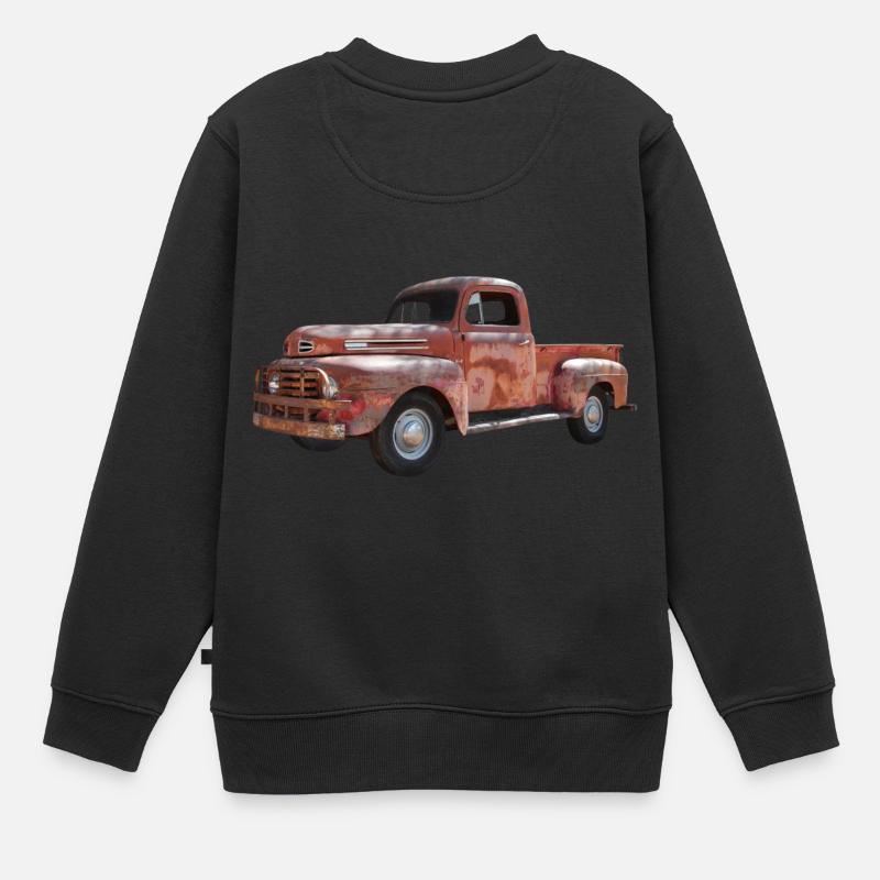 Pick-up Vintage - Sweat Premium enfant bio - noir