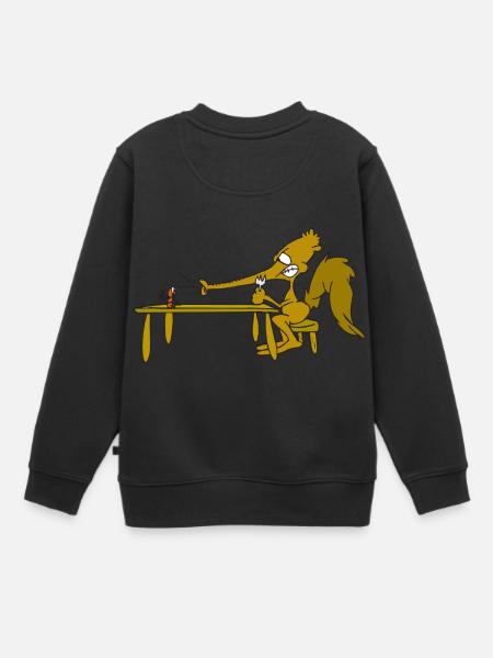 Der Ameisenbär - Kinder Premium Organic Sweatshirt - Schwarz