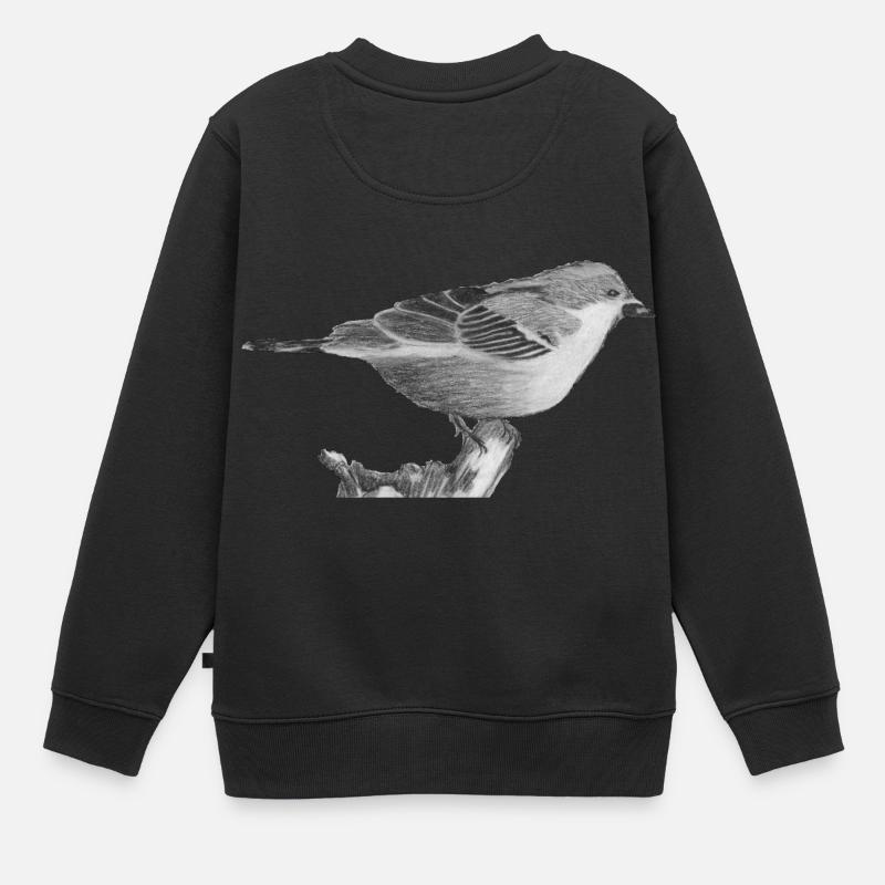 Spatz - Kinder Premium Organic Sweatshirt - Schwarz