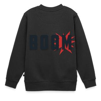 explosion boom - Sweat Premium enfant bio - noir - Dos - AI Model Kid Female (0cm)