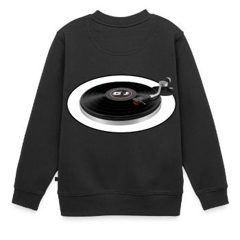 Platine DJ SCOTT - Sweat Premium enfant bio - noir - Dos - AI Model Kid Female (0cm)