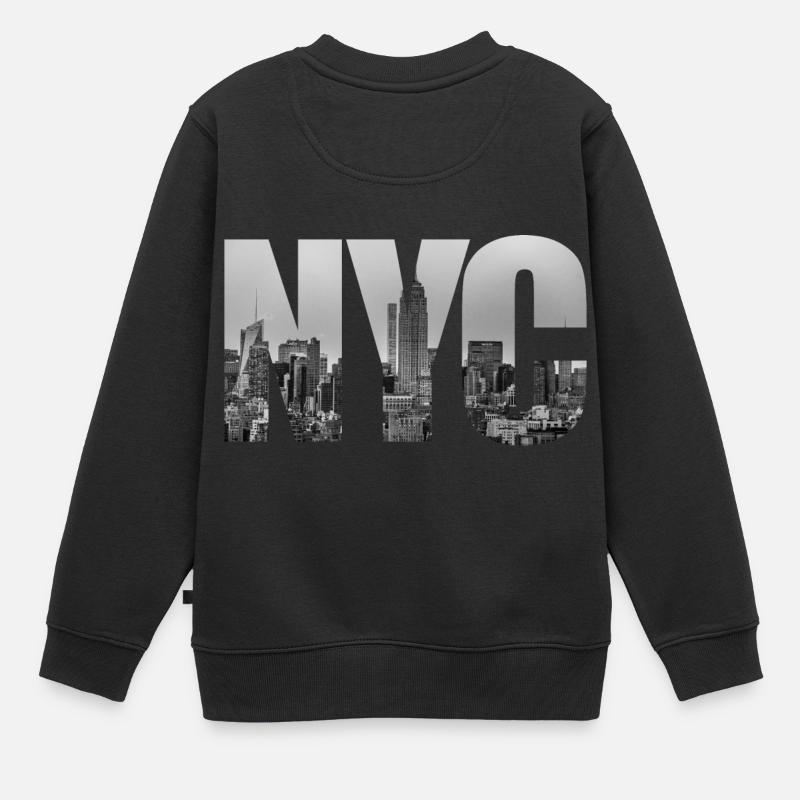 NYC - Sweat Premium enfant bio - noir