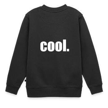Cool Proverbes Conception - Sweat Premium enfant bio - noir - Dos - AI Model Kid Female (0cm)
