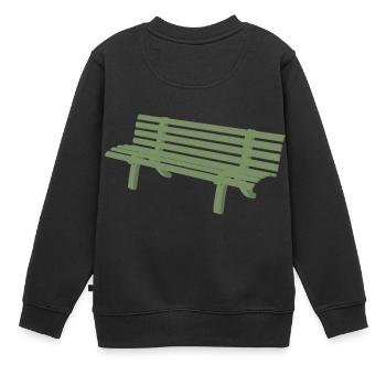 canapé canapé chaise chaise chaise table lamp lampe benc - Sweat Premium enfant bio - noir - Dos - AI Model Kid Female (0cm)