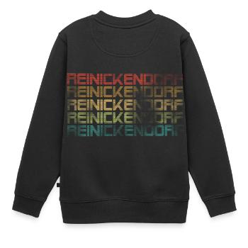Berlin Reinickendorf - Used Look - Sweat Premium enfant bio - noir - Dos - AI Model Kid Female (0cm)
