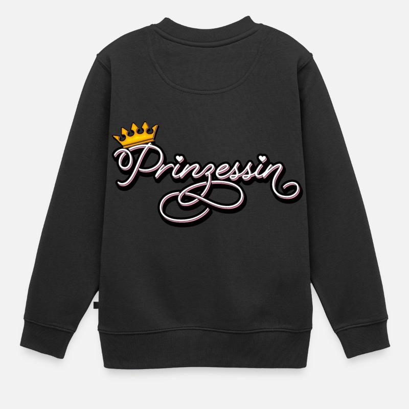 princesse - Sweat Premium enfant bio - noir