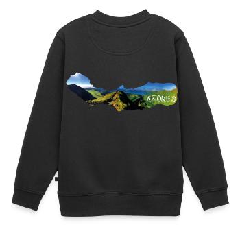 Açores Boca do Inferno Açores Portugal vues - Sweat Premium enfant bio - noir - Dos - AI Model Kid Female (0cm)