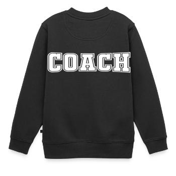 entraîneur - Sweat Premium enfant bio - noir - Dos - AI Model Kid Female (0cm)