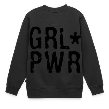 Girl Power - Sweat Premium enfant bio - noir - Dos - AI Model Kid Female (0cm)