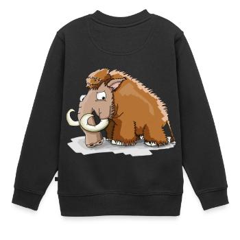 mammoth - Kids Premium Organic Sweatshirt - black - Back - AI Model Kid Female (0cm)