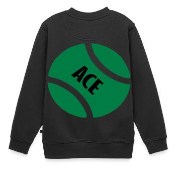 ace tb - Kinder Premium Organic Sweatshirt - Schwarz - Hinten - AI Model Kid Female (0cm)