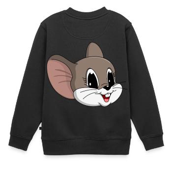 lorey.w "petite souris", fille - Sweat Premium enfant bio - noir - Dos - AI Model Kid Female (0cm)