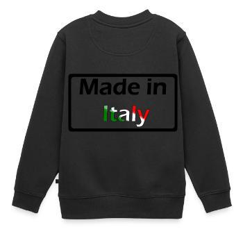 Made in Italy - Sweat Premium enfant bio - noir - Dos - AI Model Kid Female (0cm)