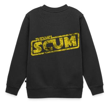 Rebel Scum - Filmzitat Abschaum Rebellen Fantasy - Kinder Premium Organic Sweatshirt - Schwarz - Hinten - AI Model Kid Female (0cm)
