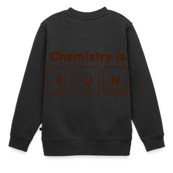 La chimie est un tableau périodique amusant - Sweat Premium enfant bio - noir - Dos - AI Model Kid Female (0cm)