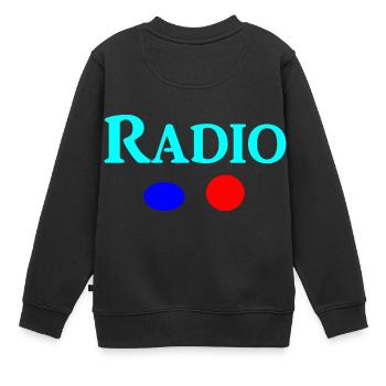 Radio - Sweat Premium enfant bio - noir - Dos - AI Model Kid Female (0cm)