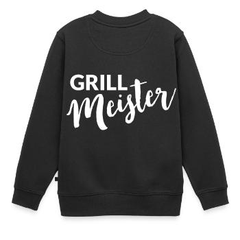 Grillmeister Einfach - Kinder Premium Organic Sweatshirt - Schwarz - Hinten - AI Model Kid Female (0cm)
