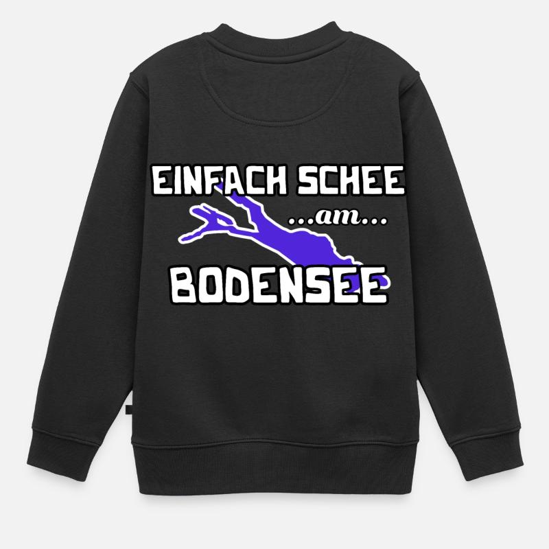 Bodensee - Kinder Premium Organic Sweatshirt - Schwarz