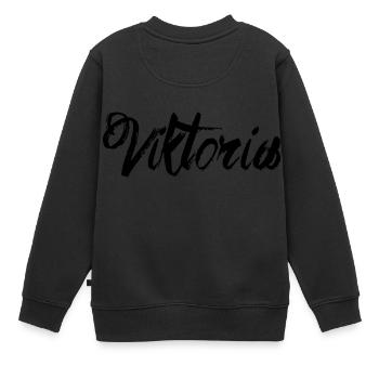 Victoria - Sweat Premium enfant bio - noir - Dos - AI Model Kid Female (0cm)