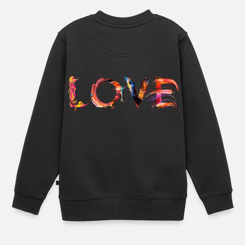 Love - Sweat Premium enfant bio - noir