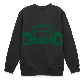 voiture de course - Sweat Premium enfant bio - noir - Dos - AI Model Kid Female (0cm)