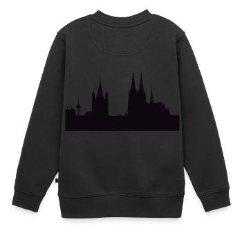 Panorama de Cologne ! Dom Köln Carnaval - Sweat Premium enfant bio - noir - Dos - AI Model Kid Female (0cm)