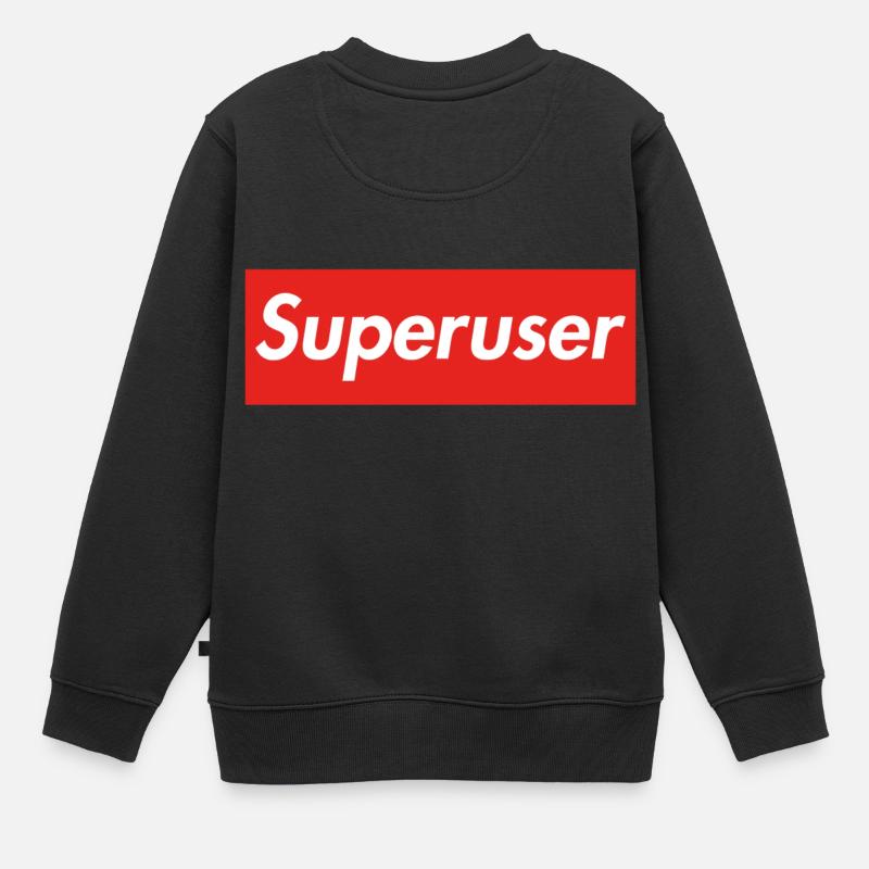 super-utilisateur - Sweat Premium enfant bio - noir