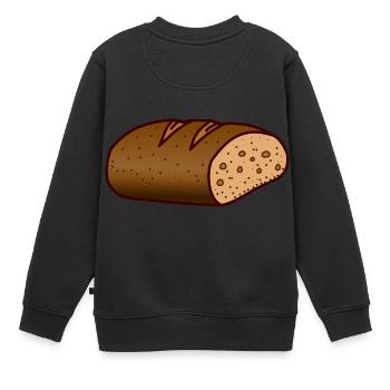 Brot Leib essen - Sweat Premium enfant bio - noir - Dos - AI Model Kid Female (0cm)