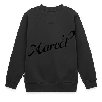 Marcel - Sweat Premium enfant bio - noir - Dos - AI Model Kid Female (0cm)
