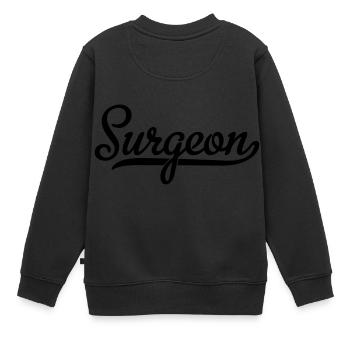 Chirurgien - Sweat Premium enfant bio - noir - Dos - AI Model Kid Female (0cm)
