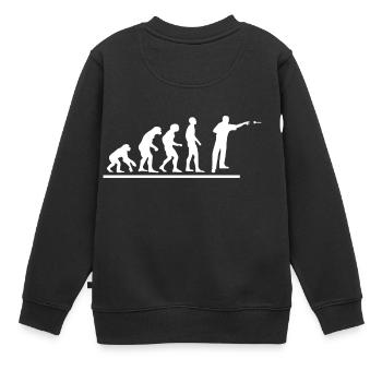 Darts Dart - Kids Premium Organic Sweatshirt - black - Back - AI Model Kid Female (0cm)